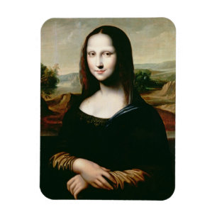 Mona Lisa, Kopie des Gemäldes von Leonardo da Vin Magnet