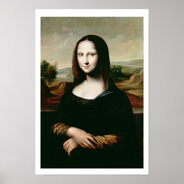 Mona Lisa, Kopie des Gemäldes von Leonardo da Vin Poster (Vorne)