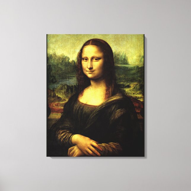 Mona Lisa, Kunstmalerei Leinwanddruck (Vorderseite)