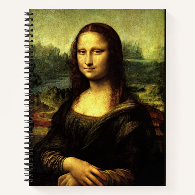Mona Lisa, Kunstmalerei, Notizbuch (Vorderseite)