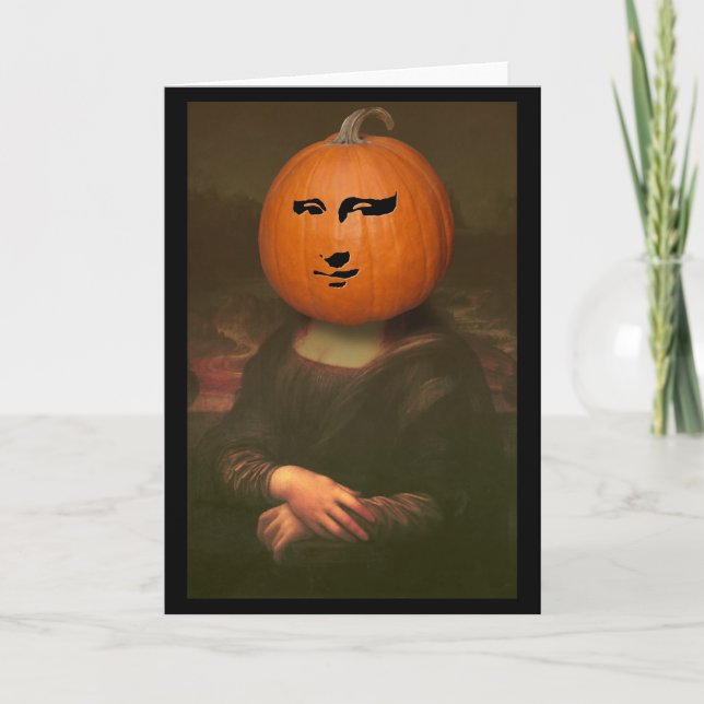 Mona Lisa Kürbis Karte (Vorderseite)
