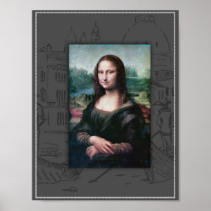 Mona Lisa, La Gioconda. Leonardo da Vinci Poster