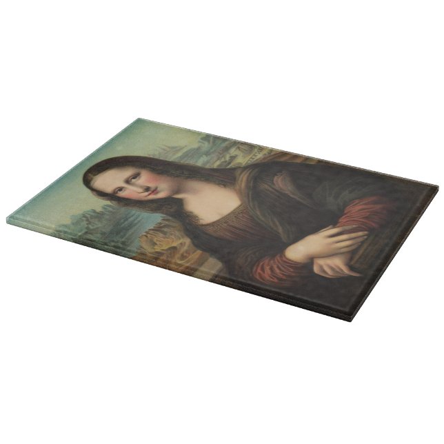 Mona Lisa Lächeln Schneidbrett Schneidebrett (Ecke)