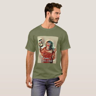 Mona Lisa lächelt, ich sehe gut aus glücklicher  T-Shirt