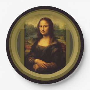 Mona Lisa ... Leonardo da Vinci ~ 1503-1517 Pappteller