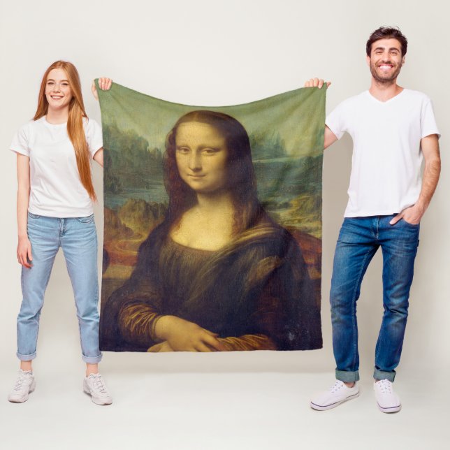 Mona Lisa, Leonardo da Vinci Fleecedecke (Beispiel)