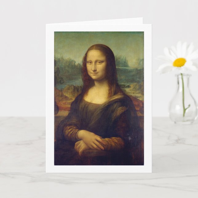 Mona Lisa, Leonardo da Vinci Karte (Kleine Pflanze)