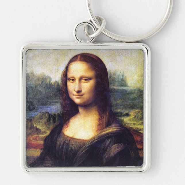 Mona Lisa, Leonardo da Vinci Schlüsselanhänger (Vorne)