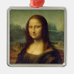 Mona Lisa - Leonardo da Vinci Silbernes Ornament