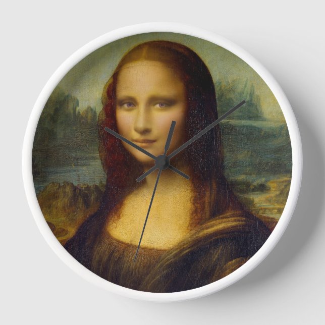 Mona Lisa Leonardo Frankreich Uhr (Vorderseite)