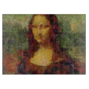 Mona Lisa Lettuce Vegane Kunstparadies Schneidebrett