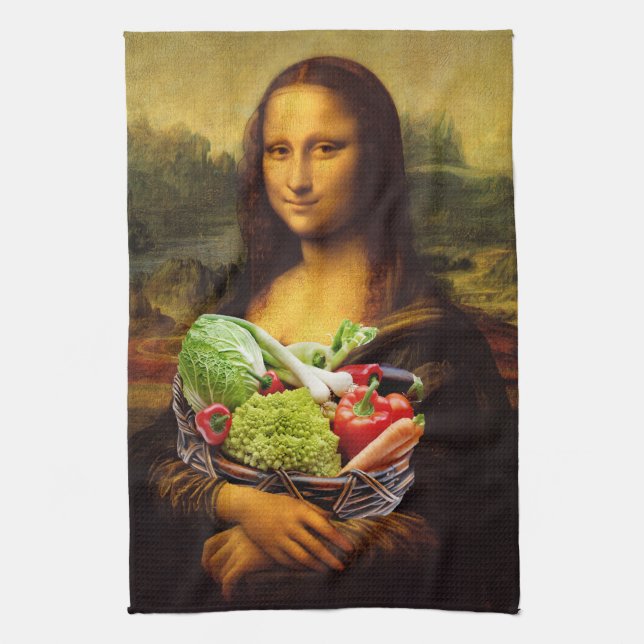 Mona Lisa Liebe-Gemüse Küchentuch (Vertikal)