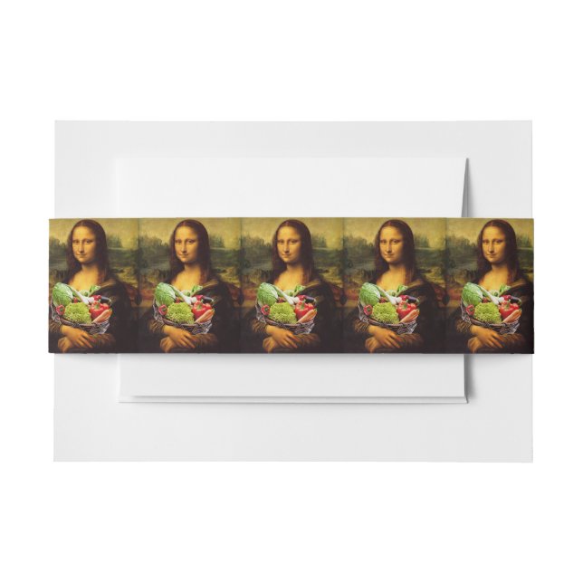 Mona Lisa Lieben Gemüse Einladungsbanderole (Vorderseite Beispiel)