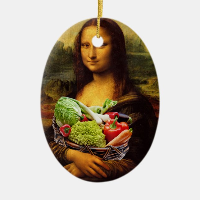 Mona Lisa Lieben Gemüse Keramik Ornament (Vorne)