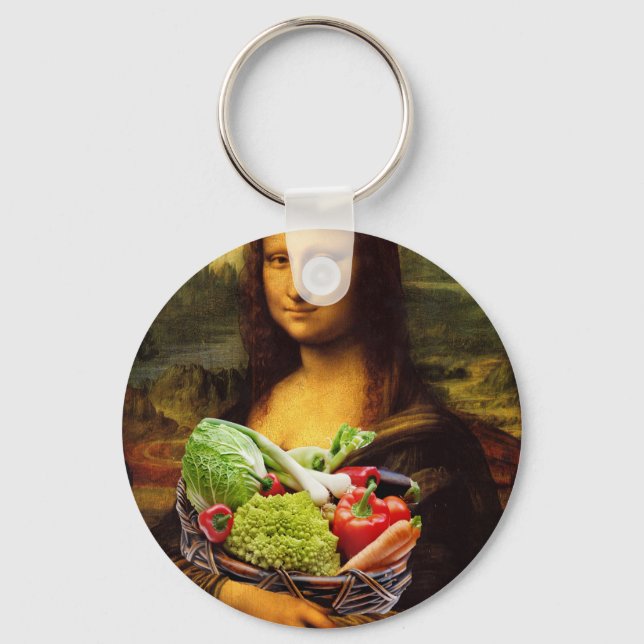 Mona Lisa Lieben Gemüse Schlüsselanhänger (Vorderseite)