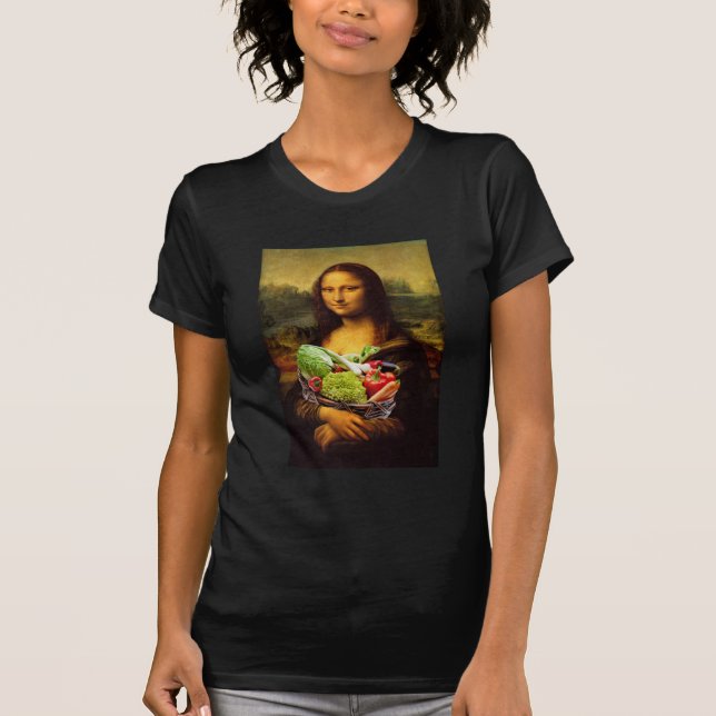 Mona Lisa Lieben Gemüse T-Shirt (Vorderseite)