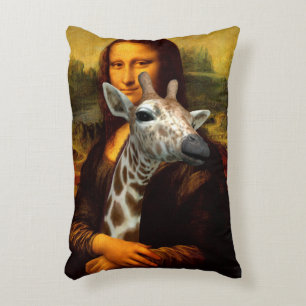 Mona Lisa Lieben Giraffes Dekokissen