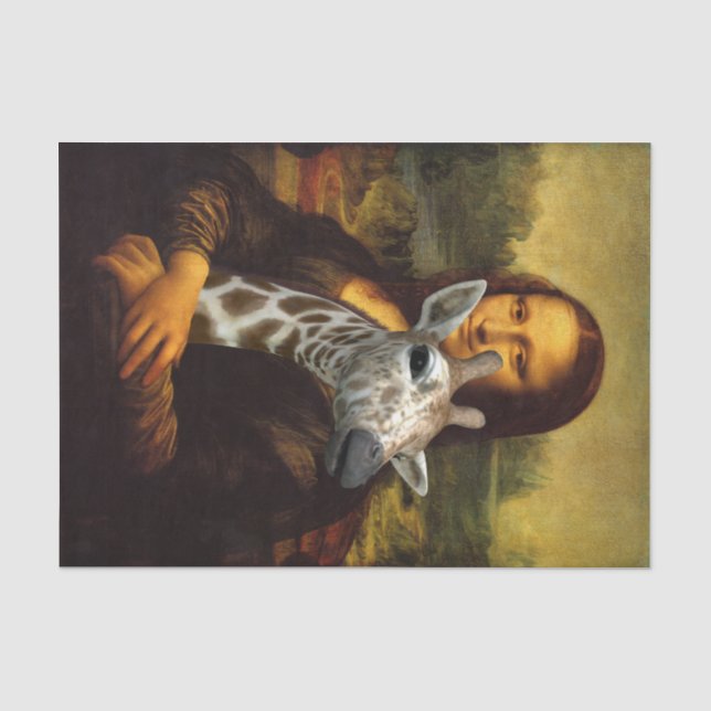 Mona Lisa Lieben Giraffes Seidenpapier (Vorderseite)