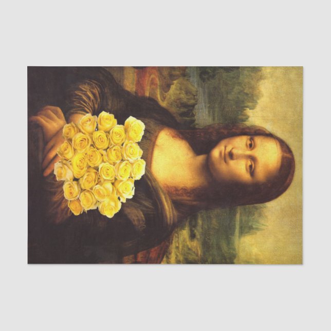 Mona Lisa Lieben Rose Seidenpapier (Vorderseite)