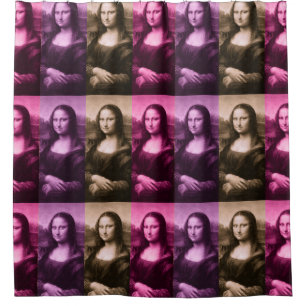 Mona Lisa Lila Pink Chocolate Duschvorhang