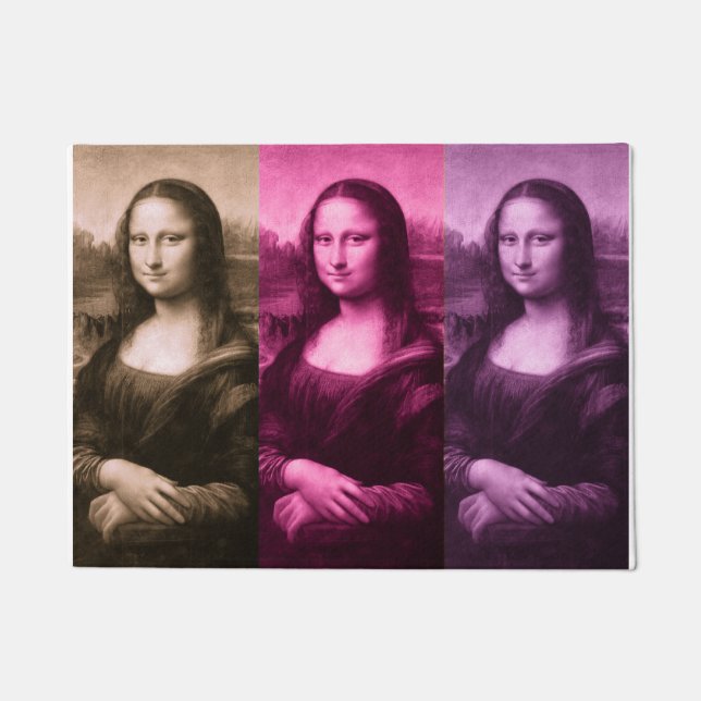 Mona Lisa Lila Pink Chocolate Fußmatte (Vorderseite)