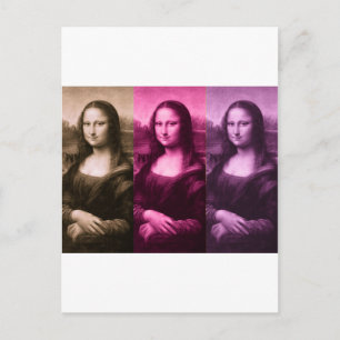 Mona Lisa Lila Pink Chocolate Postkarte