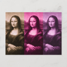 Mona Lisa Lila Pink Chocolate Postkarte