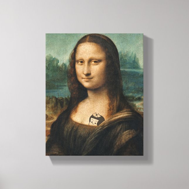 Mona Lisa, Mise à jour de l'impression de toile (Recto)