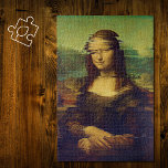 Mona Lisa mit einem Funken<br><div class="desc">Mona Lisa mit ein wenig Glitze. Das berühmte Portrait von Leonardo da Vinci wurde durch den Glitch-Kunstfilter verzerrt und auf diesem Puzzle angewendet .Fine Art mit etwas moderner Drehung .PRINTED ITEM .</div>