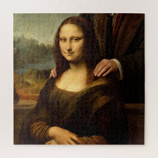 Mona Lisa mit einem männlichen Begleiter (Vertikal)
