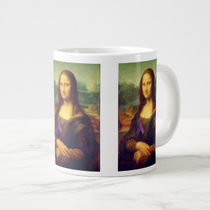 Mona Lisa mit Lila Band Jumbo-Tasse