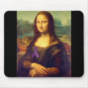 Mona Lisa mit Lila Band Mousepad