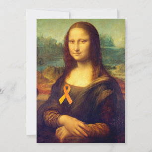 Mona Lisa mit Orange Ribbon