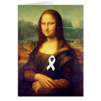 Mona Lisa mit weißem Ribbon