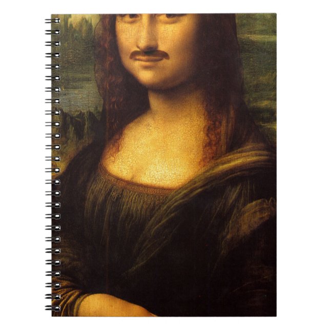 Mona lisa mustache notizblock (Vorderseite)