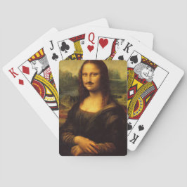 Mona lisa mustache spielkarten