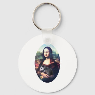 Mona Lisa Opossum Schlüsselanhänger
