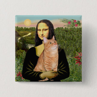 Mona Lisa - Orange Tabby SH 46 Button