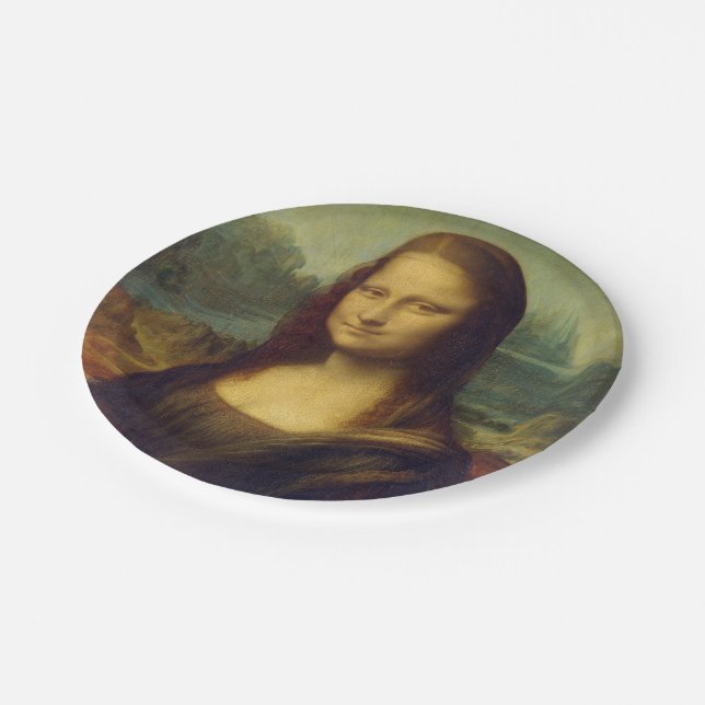 Mona Lisa Pappteller (Schrägansicht)