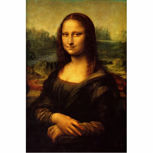 Mona Lisa par Leonardo Da Vinci Photo Sculpture (Devant)
