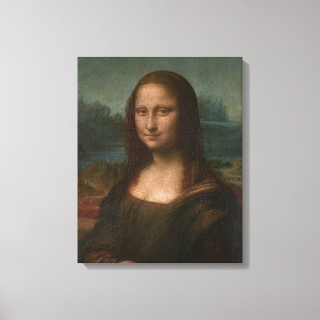 Mona Lisa Peinture de gomme Toile Poster Mur Art P (Recto)