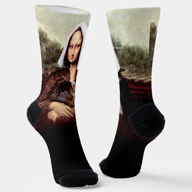 Mona Lisa Pilgrim Erntedank Socken (Gewinkelt)