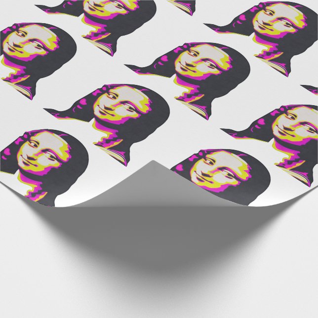 MONA LISA POP ART GESCHENKPAPIER (Ecke)