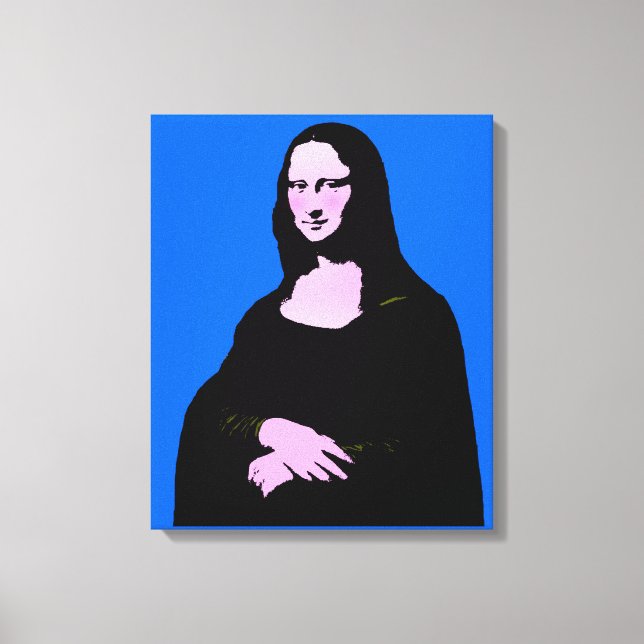 Mona Lisa Pop Art Style Leinwanddruck (Vorderseite)