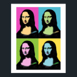 Mona Lisa - Pop Art Style Poster<br><div class="desc">Mona Lisa ist stilisiert in Pop Art und ihr berühmtes Lächeln ist auch eingefärbt. Für Pop Kunstliebhaber. Was die Malerei Leonardo Da Vinci angeht,  so ist dies die Art Revisited !</div>