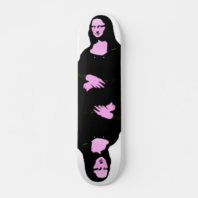 Mona Lisa Pop Art Style Skateboard (Vorne)