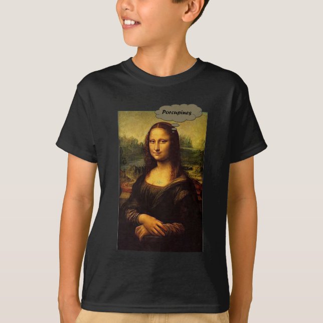 Mona Lisa Porcupines T-Shirt (Vorderseite)