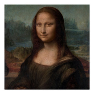 Mona Lisa Portrait Poster
