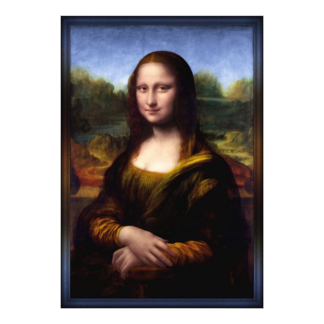 Mona Lisa (Portrait von Lisa Gherardini) Fotodruck (Vorne)