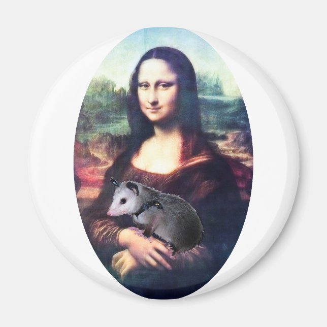 Mona Lisa Possum Magnet (Vorne)